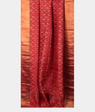 Red Printed Raw Silk Saree T2912992