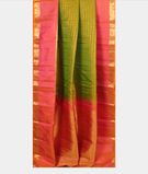 Yellowish Green Handwoven Kanjivaram Silk Saree T2494912