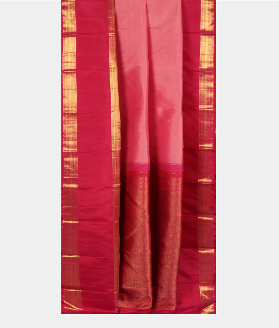pink Handwoven Kanjivaram Silk Saree T2825262