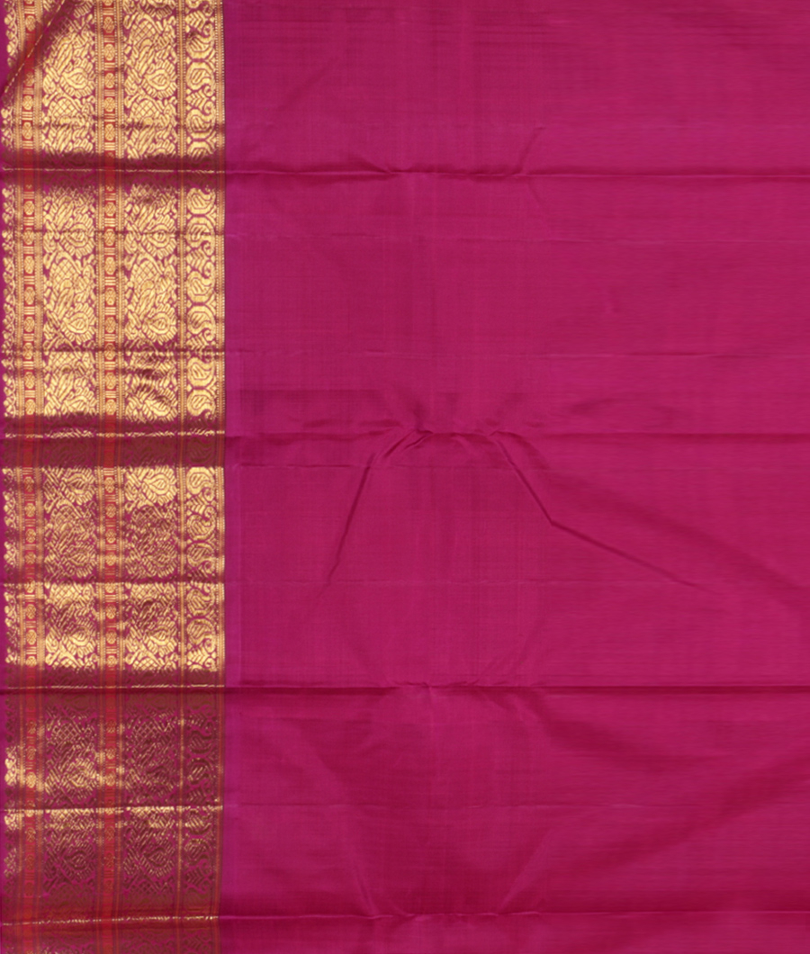 Yellow Handwoven Kanjivaram Silk Saree T2826843