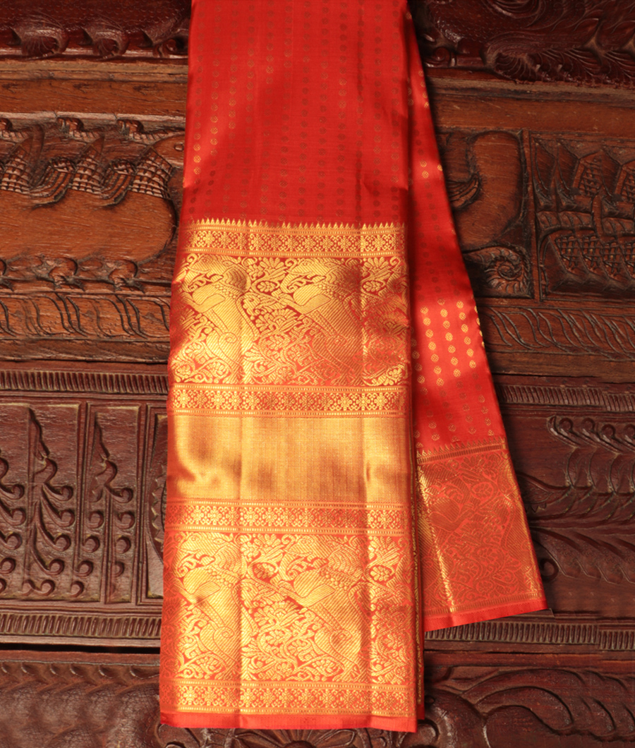 Red Handwoven Kanjivaram Silk Saree T291031-image