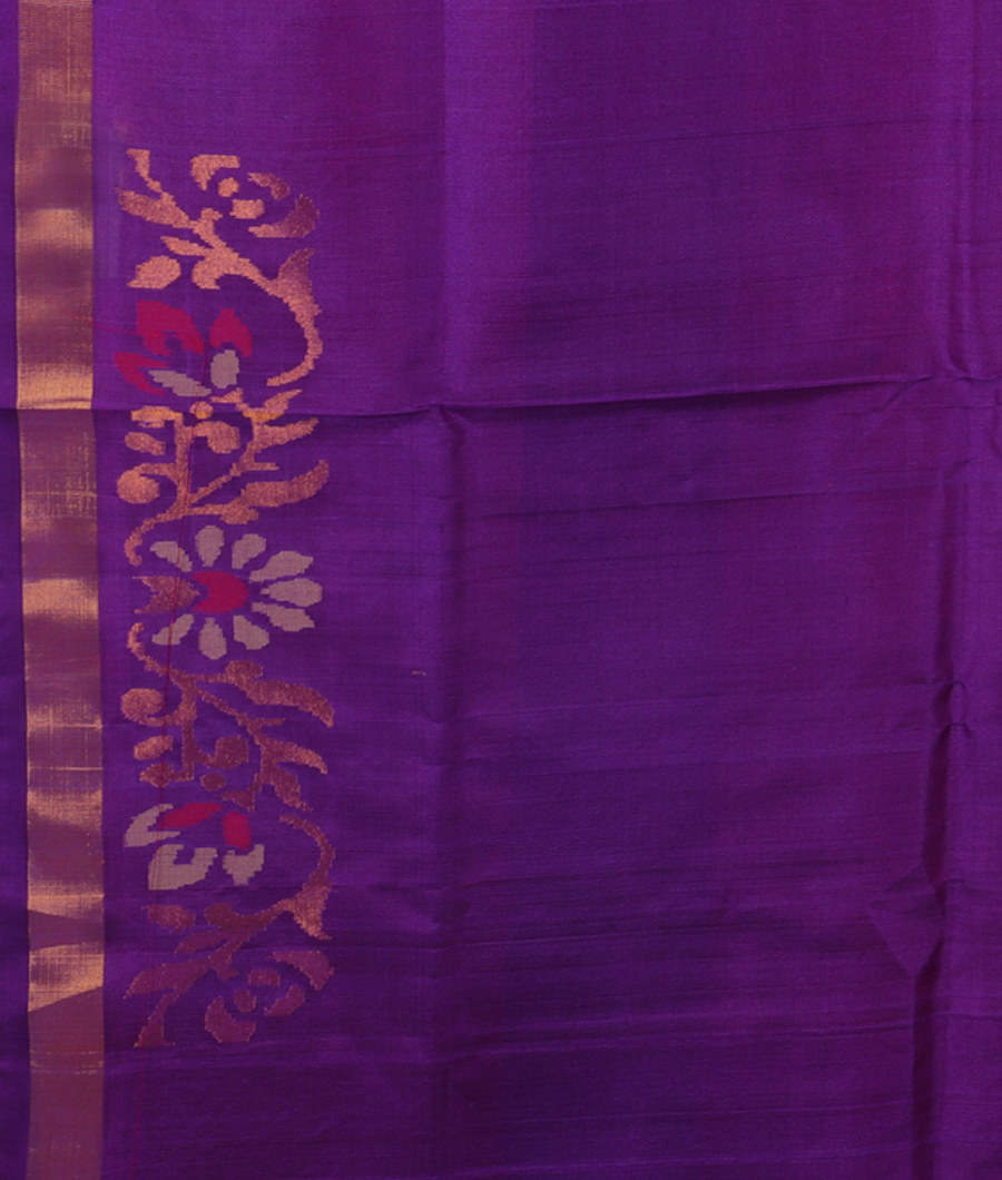 Pinkish Orange Uppada Silk Saree T2963233