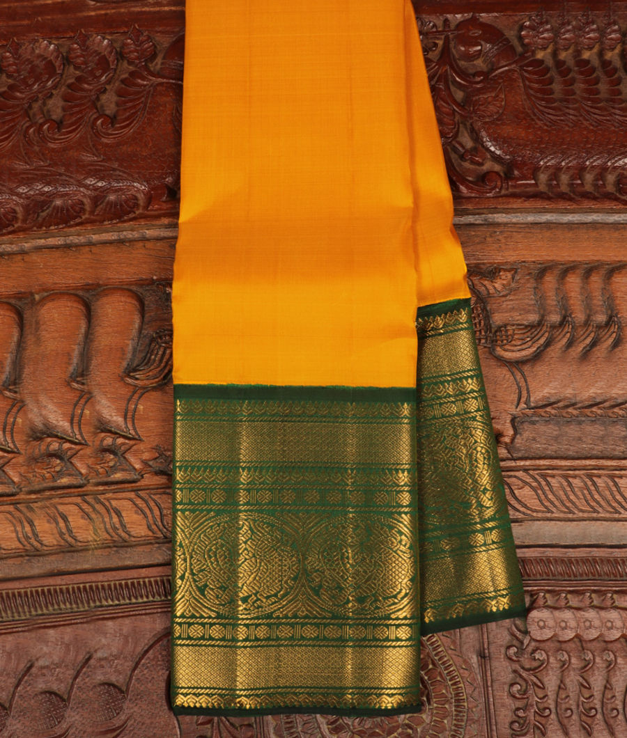 Yellow Handwoven Kanjivaram Silk Saree T276792-image