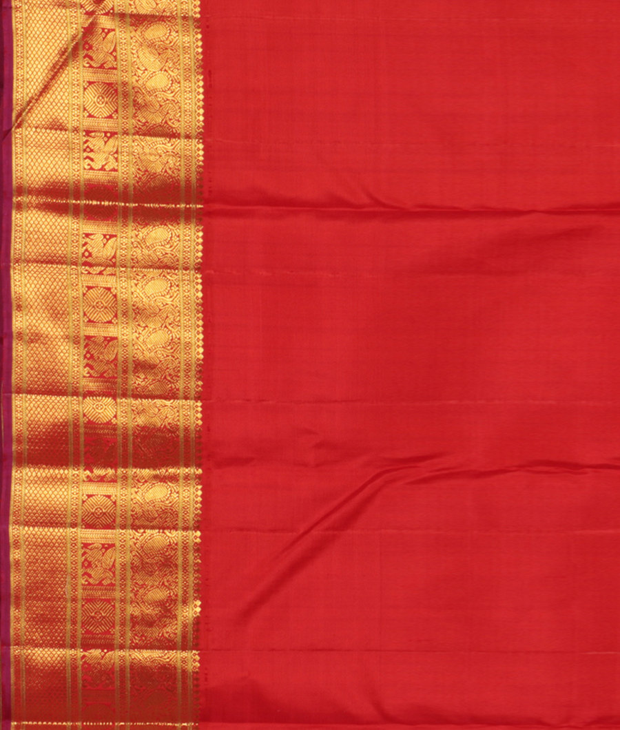 Yellow Handwoven Kanjivaram Silk Saree T2737803