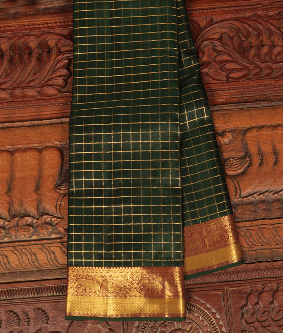 Green Handwoven Kanjivaram Silk Saree T238526-image