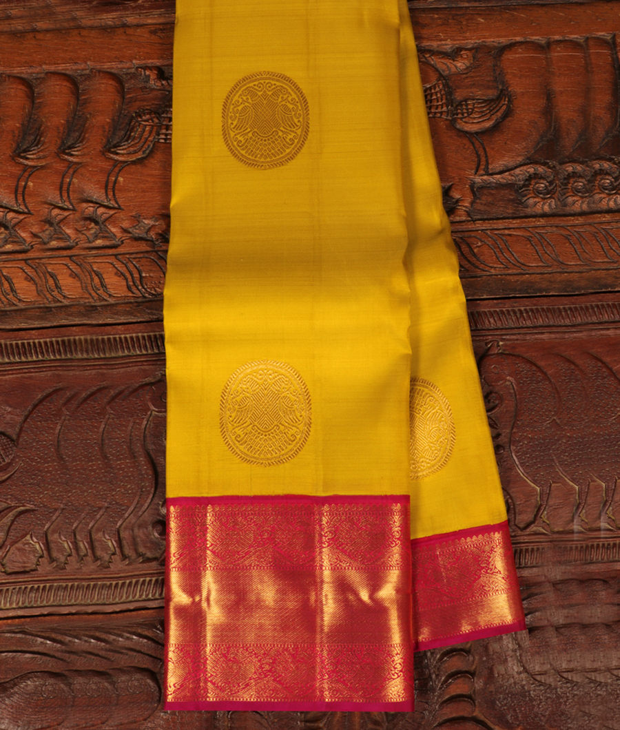 Mehndi Green Handwoven Kanjivaram Silk Saree T295720-image