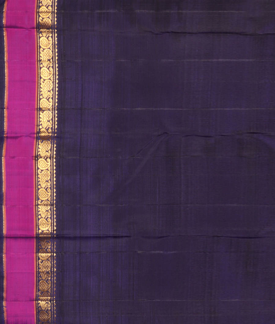 Pinkish Orange Handwoven Kanjivaram Silk Saree T2883523