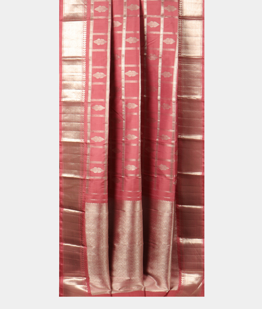 Onion Pink Handwoven Kanjivaram Silk Saree T2723482