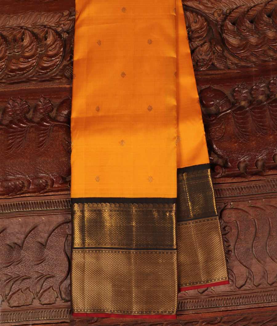 Yellow Handwoven Kanjivaram Silk Saree T272144-image