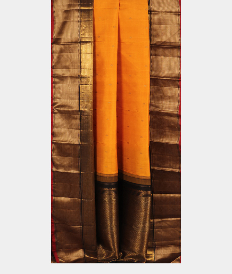 Yellow Handwoven Kanjivaram Silk Saree T2721442