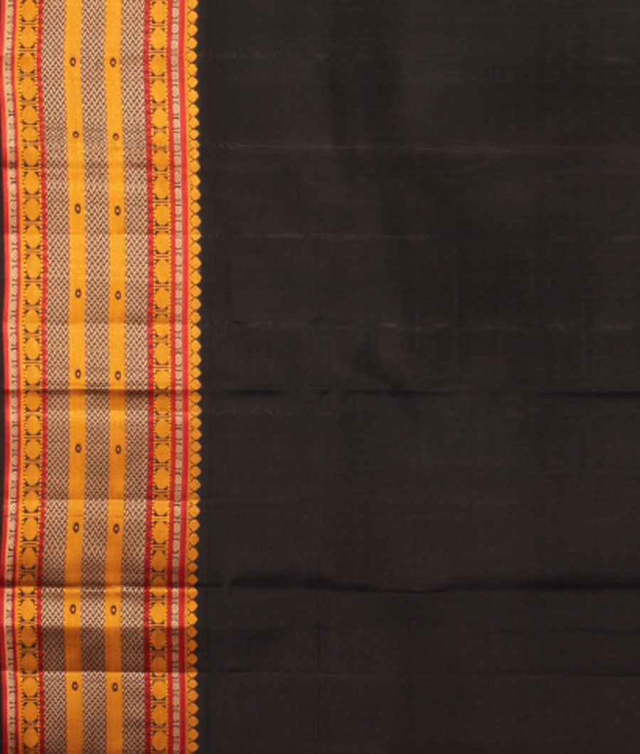 Yellow Handwoven Kanjivaram Silk Saree T2267663