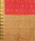 Pinkish Orange Gadwal Silk Saree T2778894