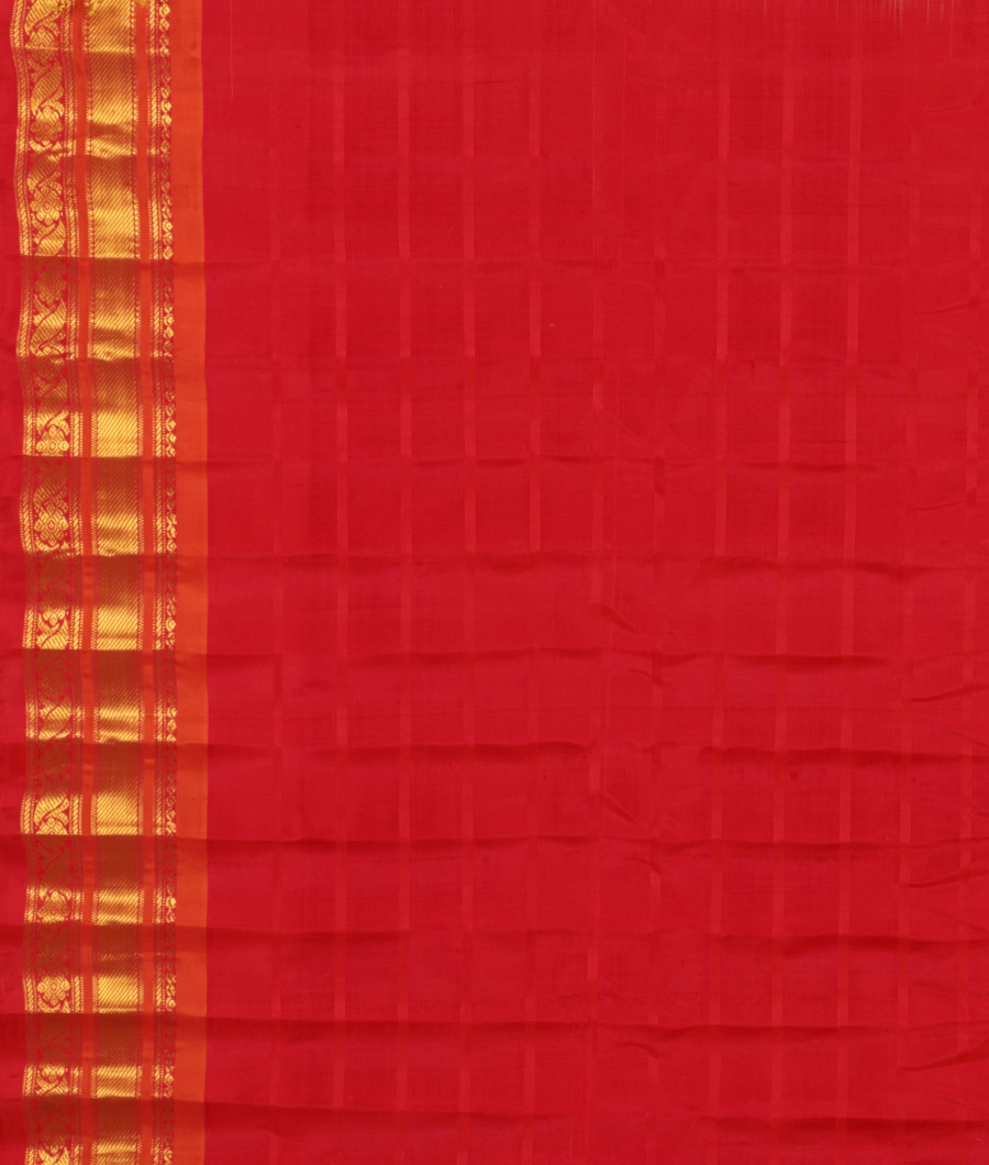 Light Grey Gadwal Silk Saree T2778913