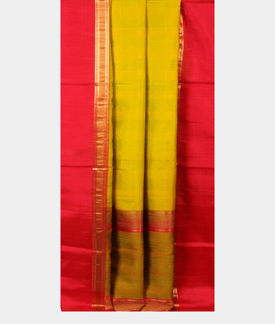 Yellowish Green Soft Silk Saree T2894632