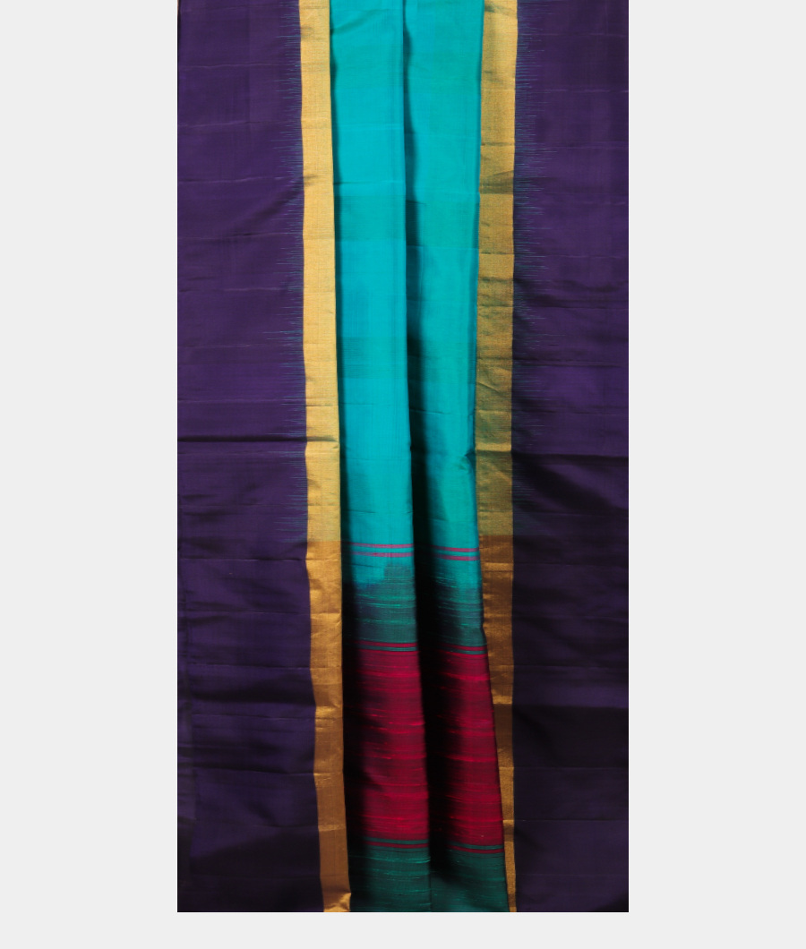 Blue Soft Silk Saree T2434412