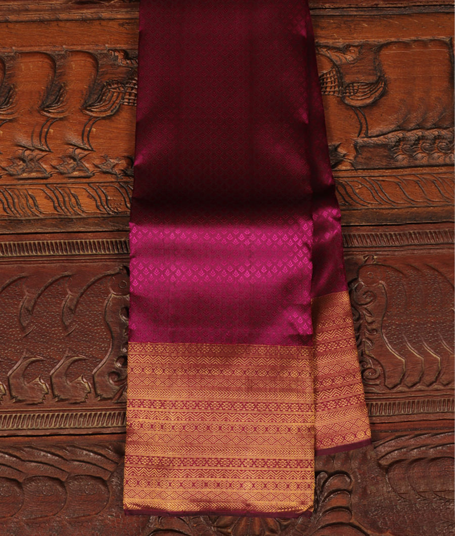 Purple Handwoven Kanjivaram Silk Saree T292544-image