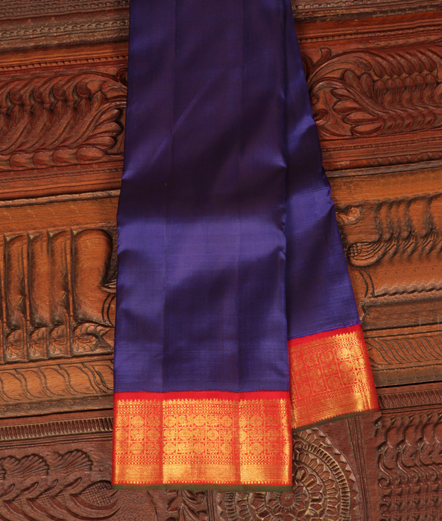 Violet Handwoven Kanjivaram Silk Saree T239060-image