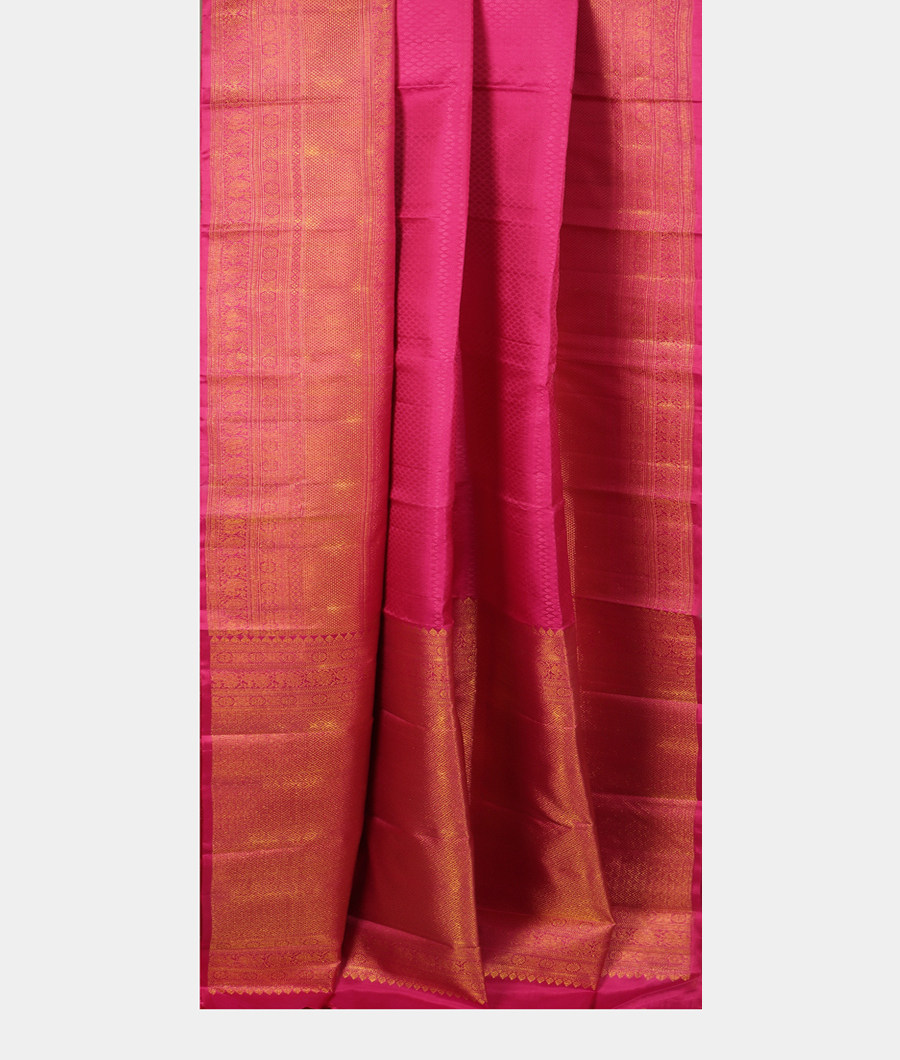 Pink Handwoven Kanjivaram Silk Saree T2664562