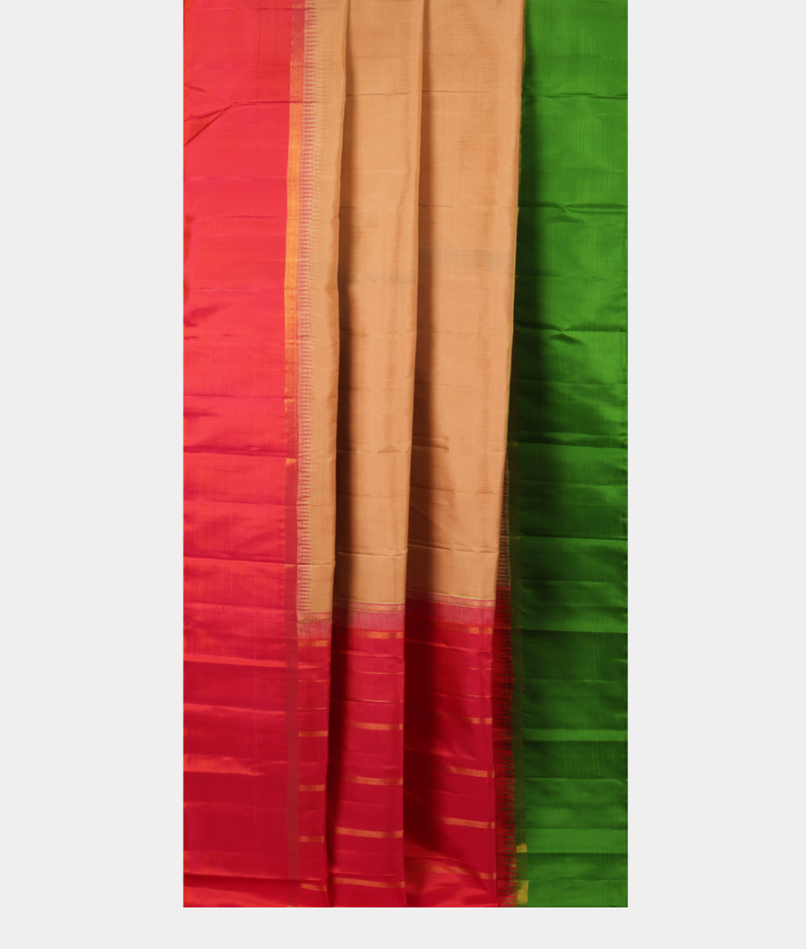 Beige Handwoven Kanjivaram Silk Saree T2796502