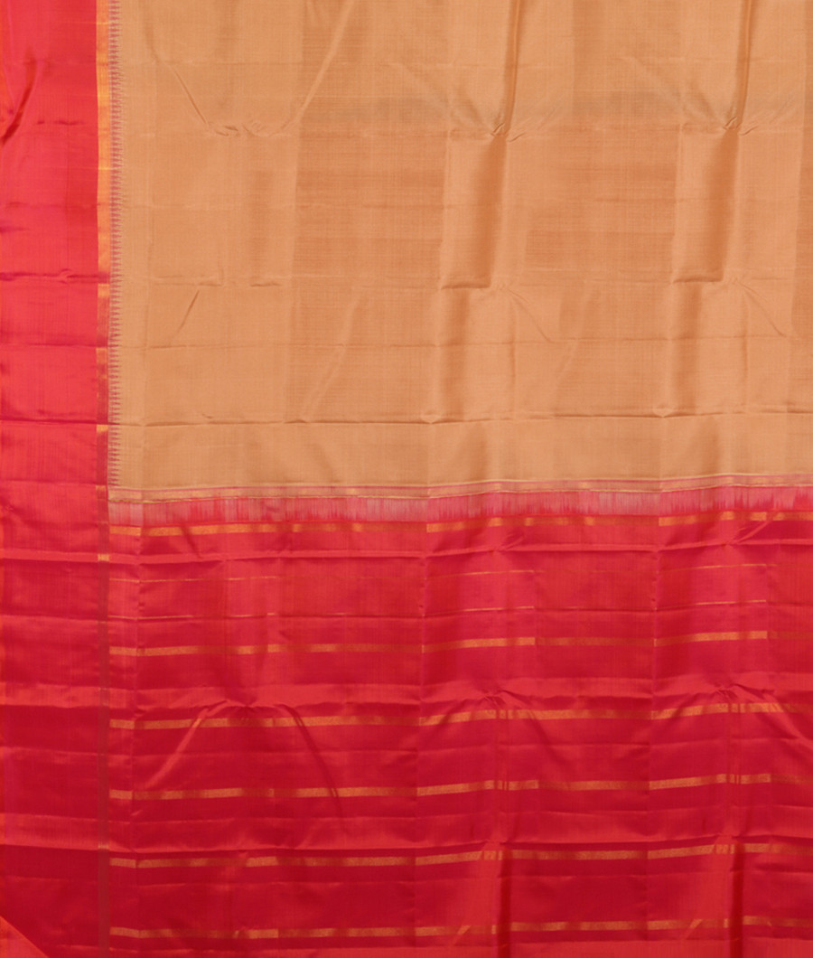 Beige Handwoven Kanjivaram Silk Saree T2796504