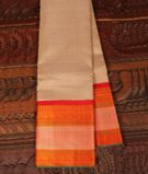 Beige Handwoven Kanjivaram Silk Saree T2611651