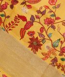 Yellow Banaras Kathan Silk Saree  T2719761