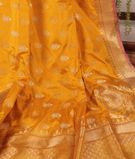 Yellow Banaras Silk Saree T2777832