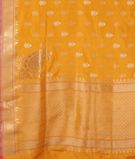 Yellow Banaras Silk Saree T2777835