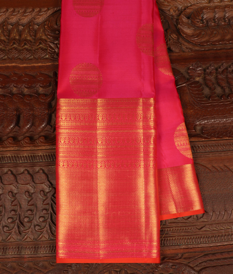 Magenta Handwoven Kanjivaram Silk Saree T290752-image