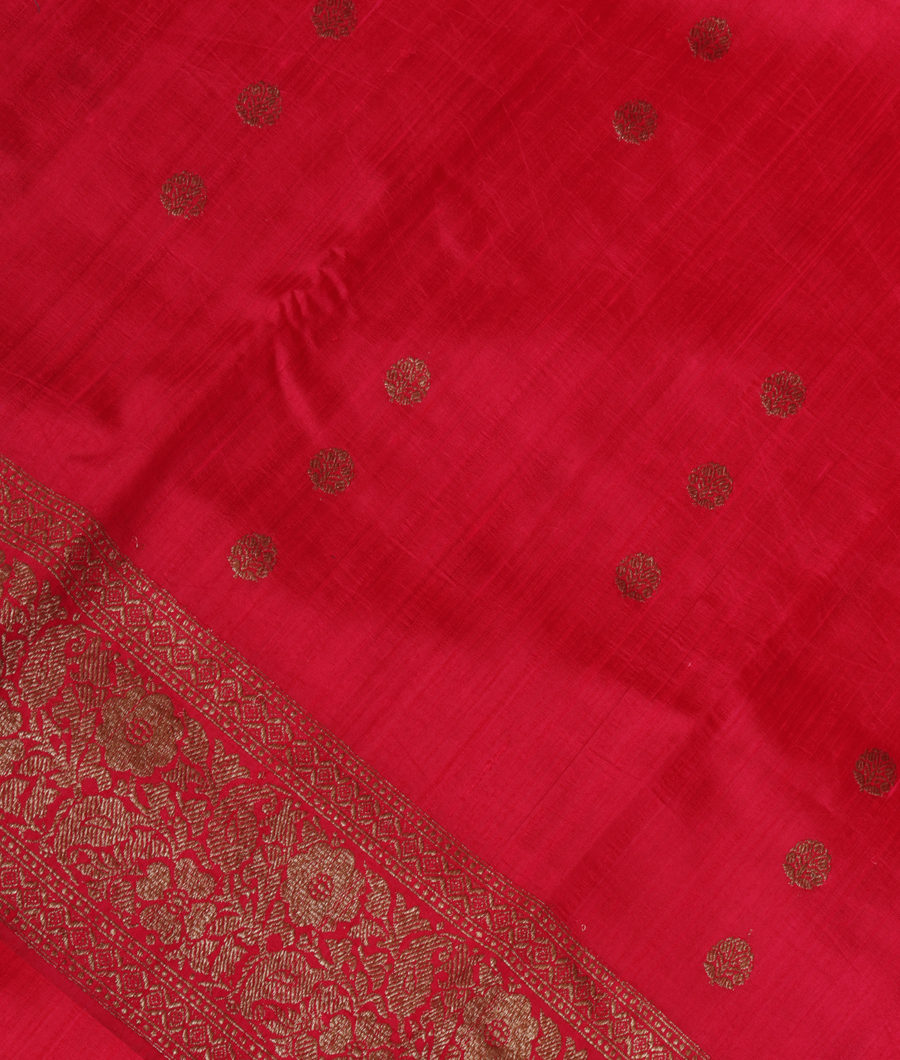 Magenta Banaras Tussar Saree T284260-image