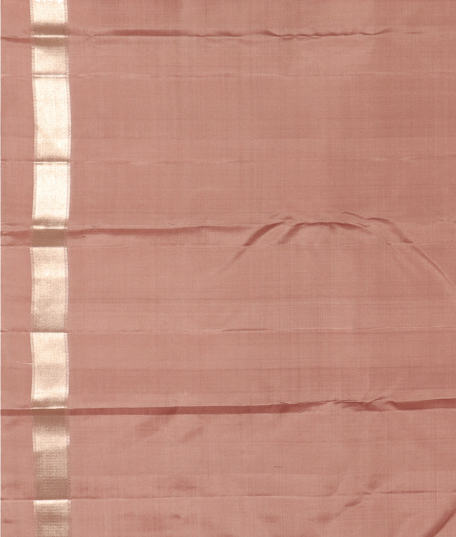 Peach Handwoven Kanjivaram Silk Saree T2860093