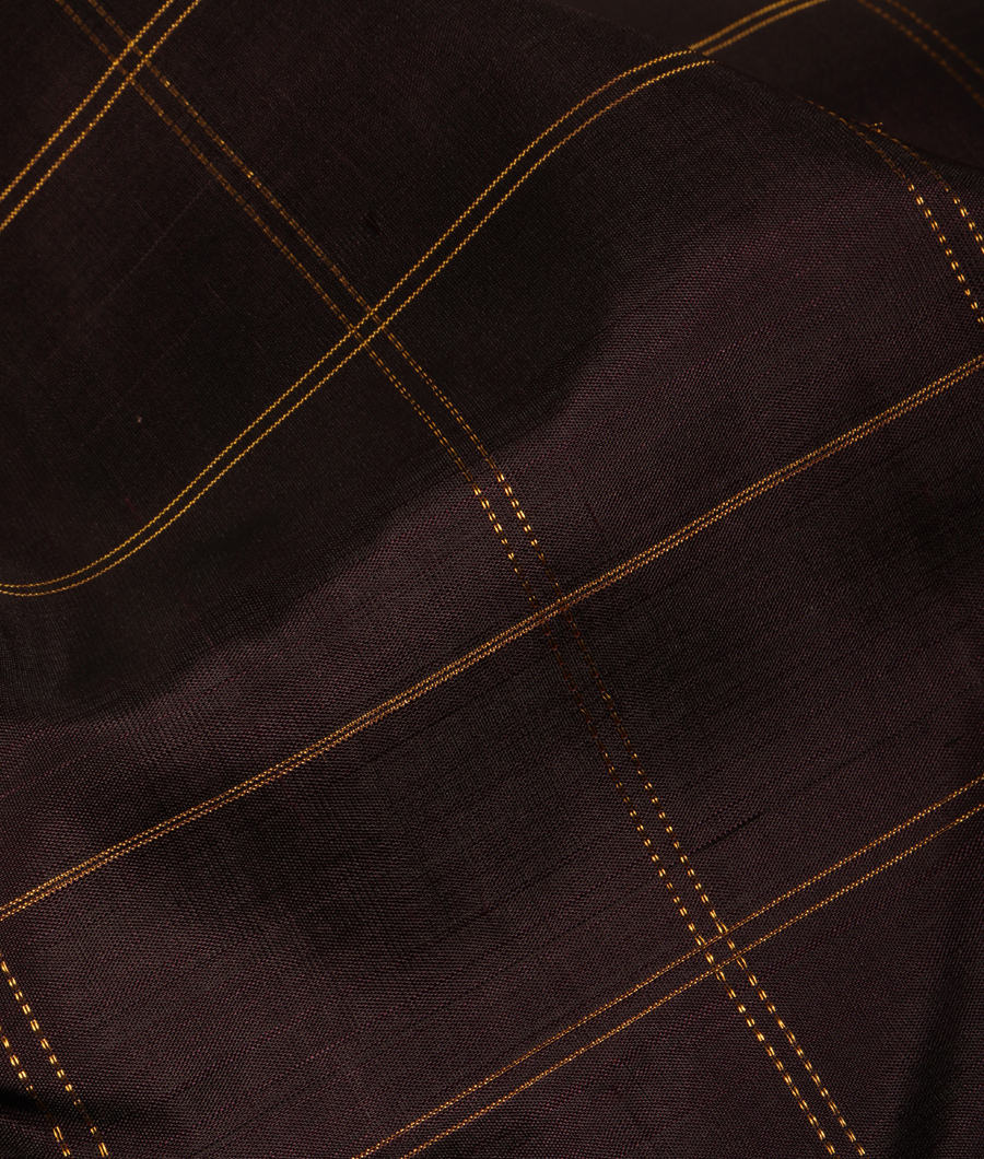 Black Handwoven Kanjivaram Silk Saree T2959955