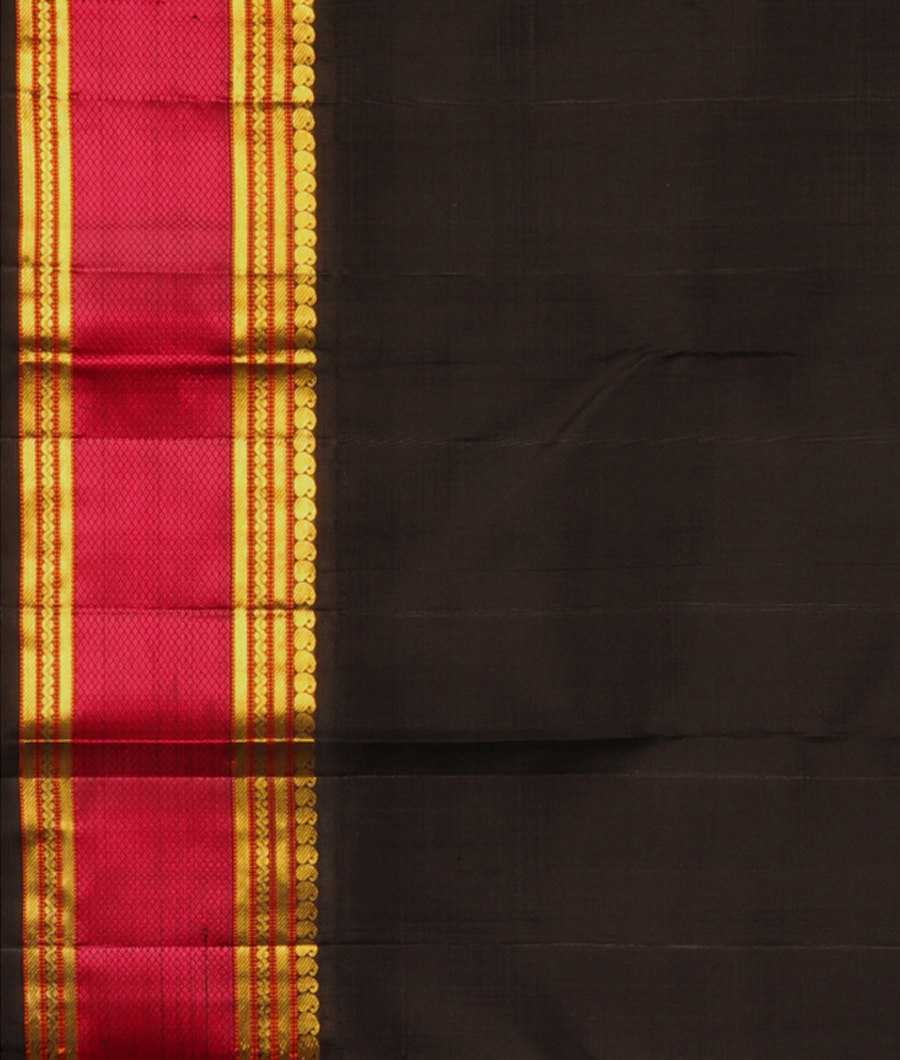 Grey Handwoven Kanjivaram Silk Saree T2712153