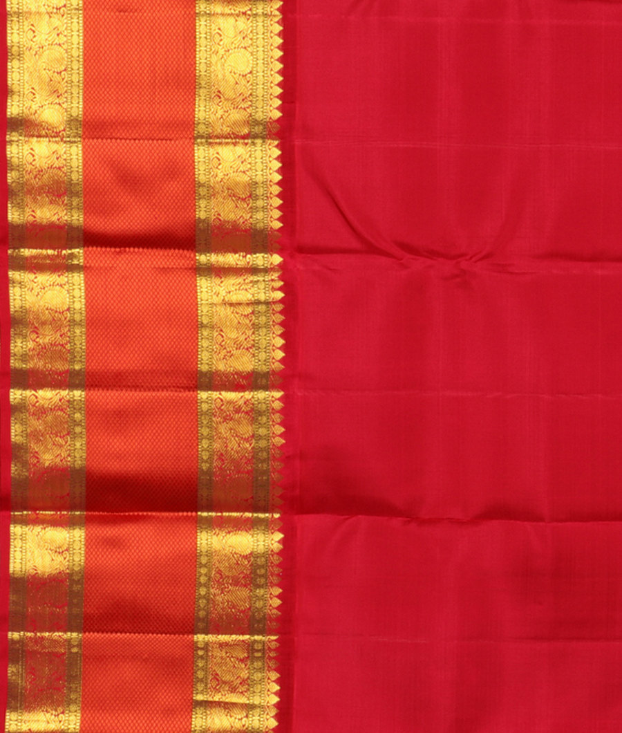 Peacock Blue Handwoven Kanjivaram Silk Saree  T2664703