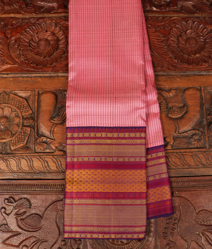 Pink Handwoven Kanjivaram Silk Saree T284672-image