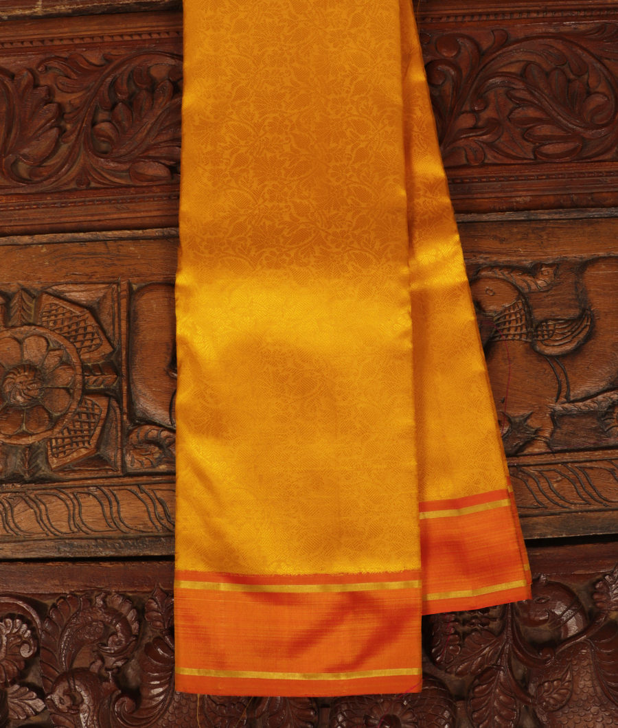 Yellow Handwoven Kanjivaram Silk Saree T121235-image