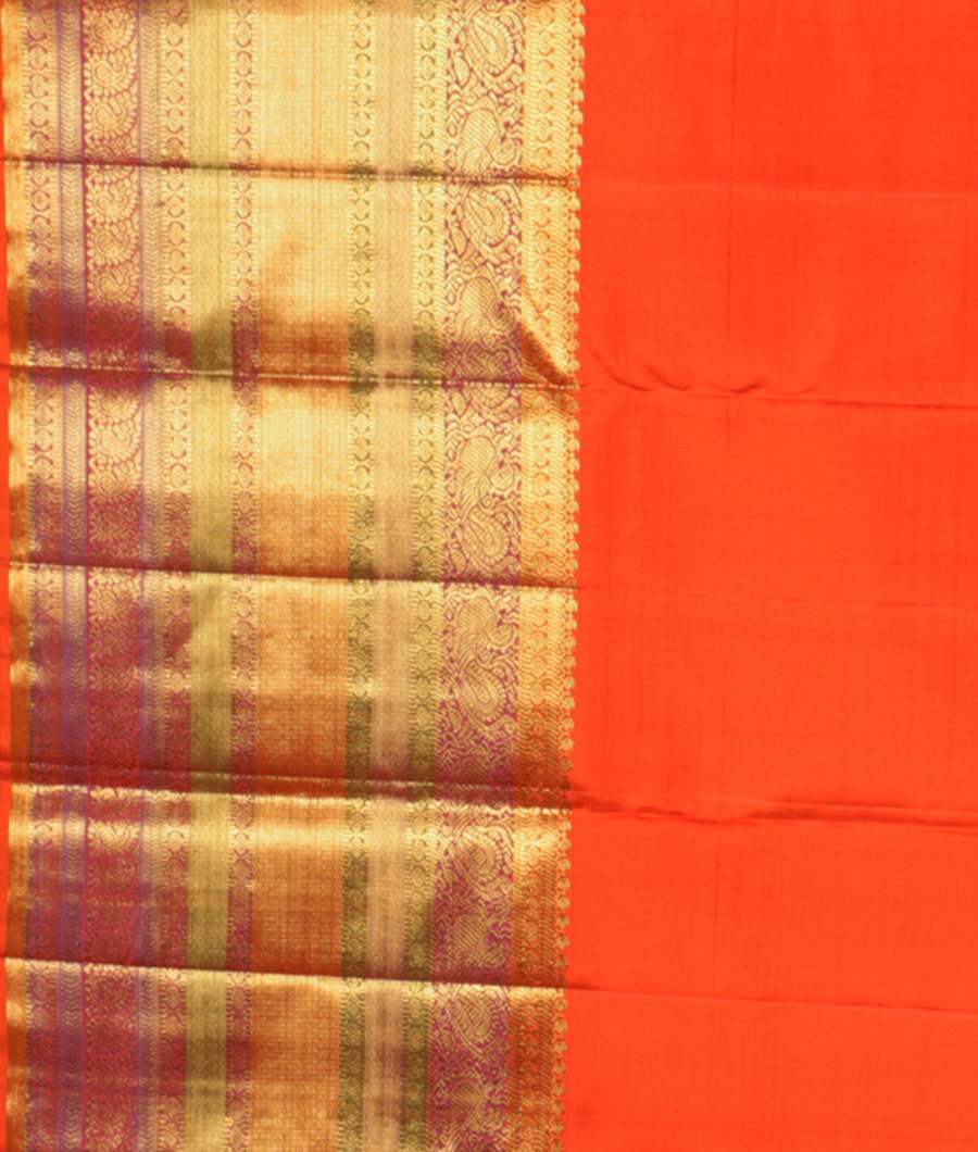 Yellow Handwoven Kanjivaram Silk Saree T2635323