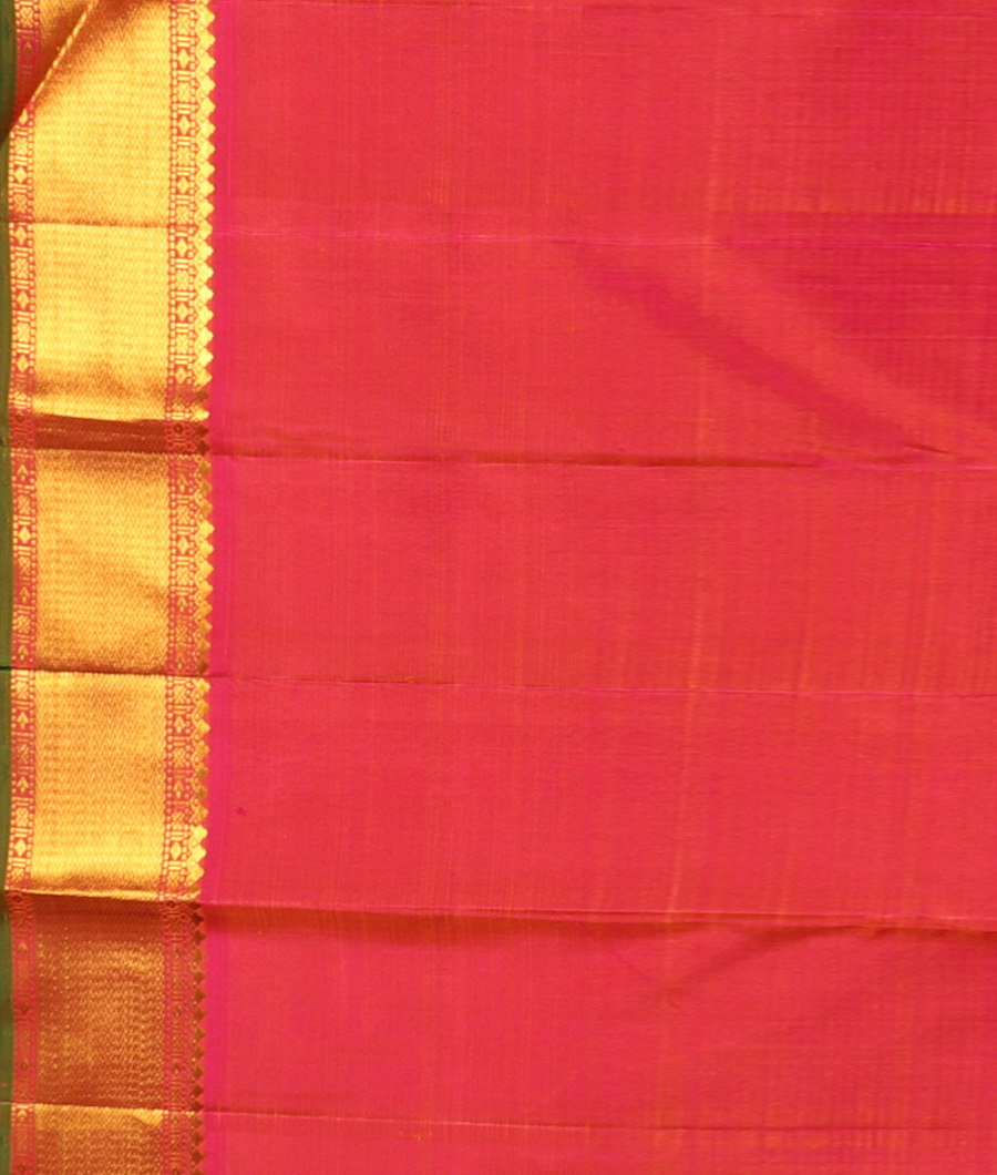 Yellow Handwoven Kanjivaram Silk Saree T2573893