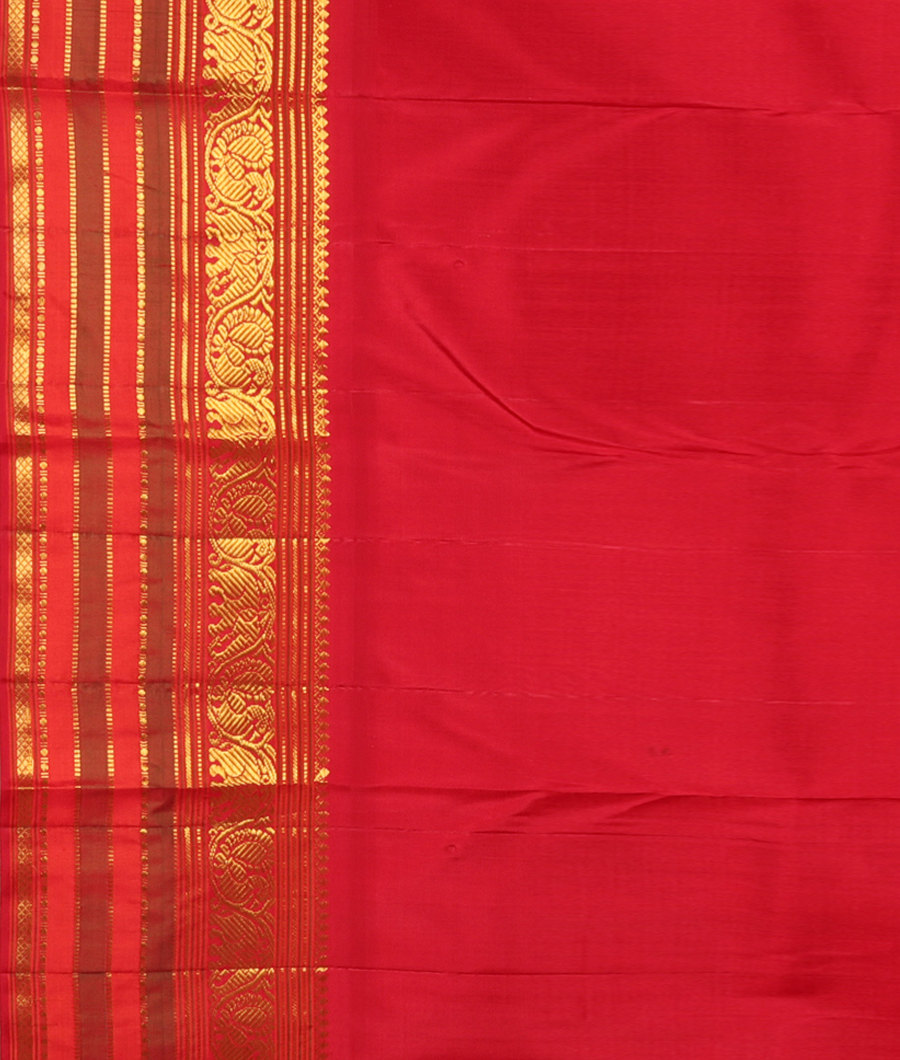 Yellow Handwoven Kanjivaram Silk Saree T2725493