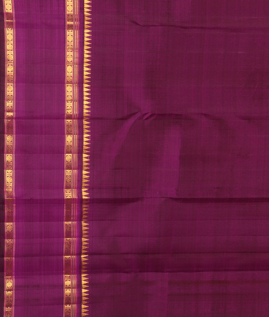 Yellow Handwoven Kanjivaram Silk Saree T2596523