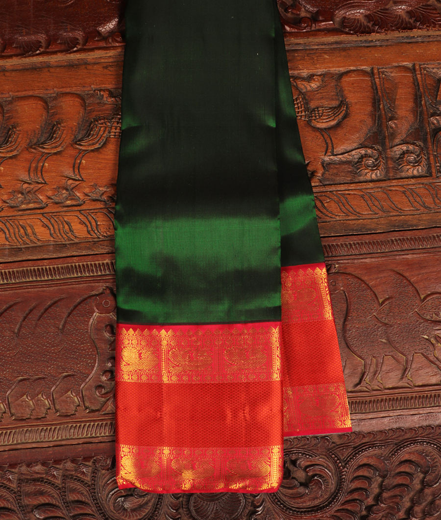 Green Handwoven Kanjivaram Silk Saree T288894-image