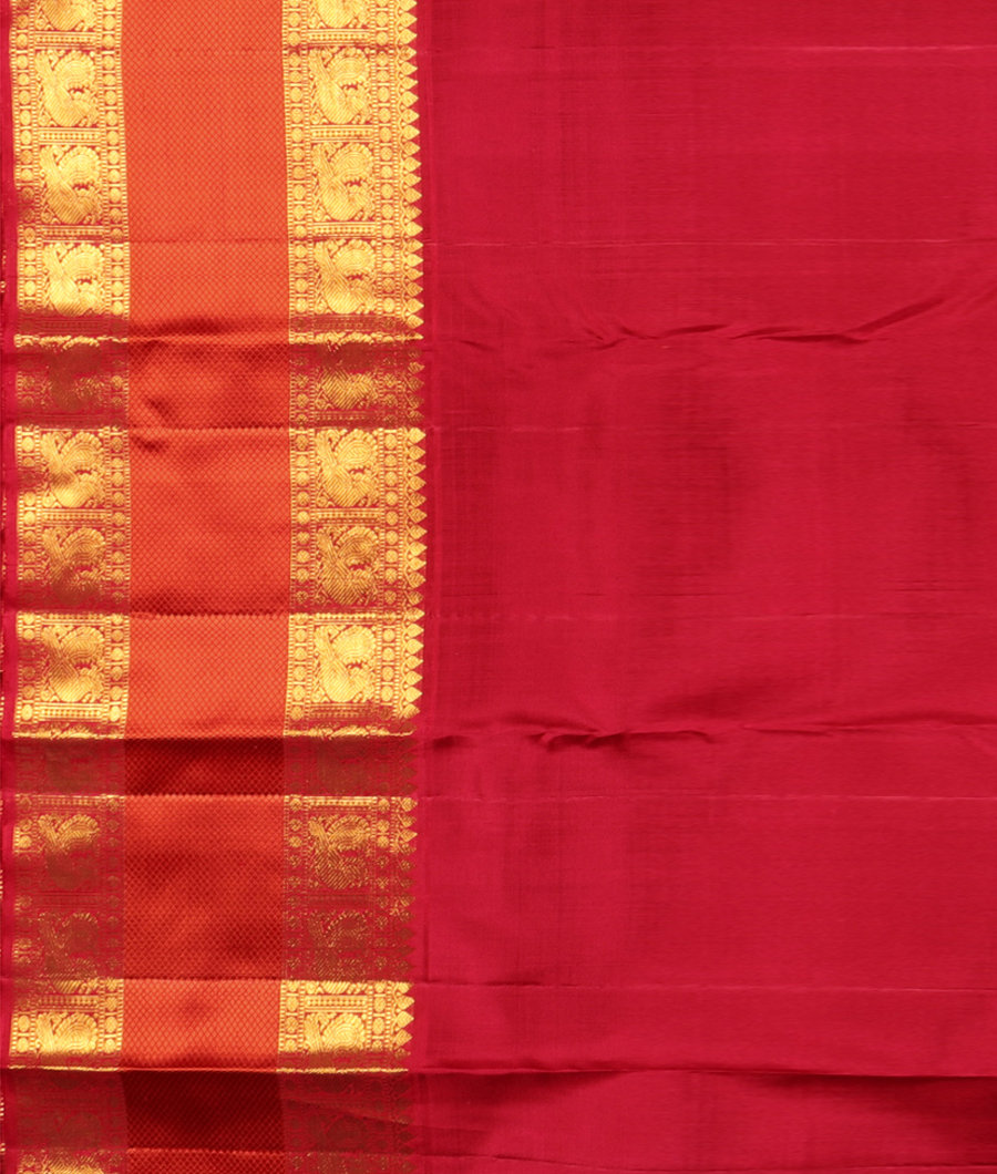 Green Handwoven Kanjivaram Silk Saree T2888943