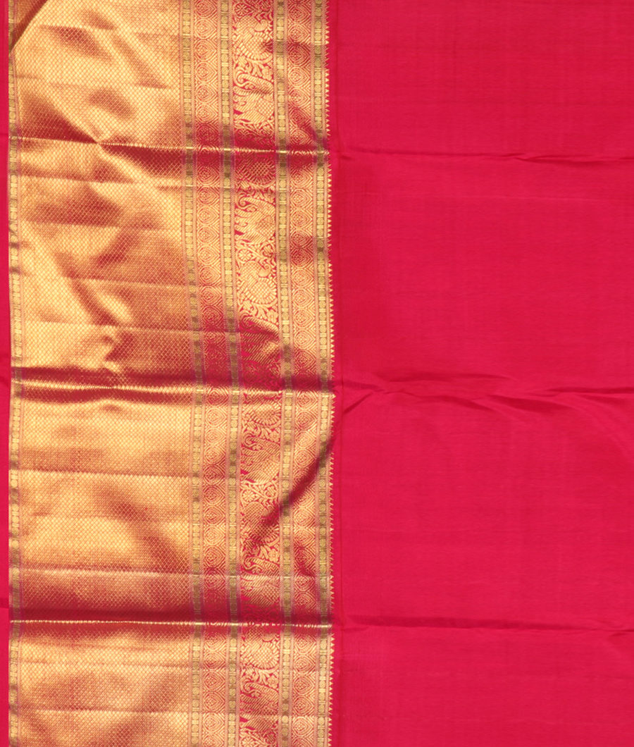 Peach Handwoven Kanjivaram Silk Saree T2738013
