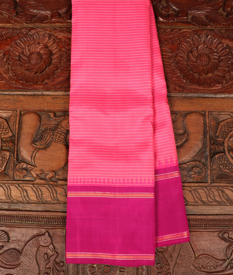 Pink Handwoven Kanjivaram Silk Saree T255890-image