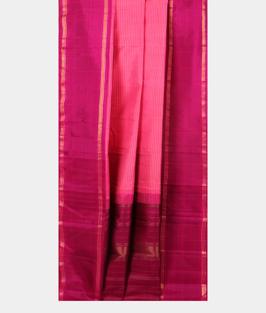 Pink Handwoven Kanjivaram Silk Saree T2558902