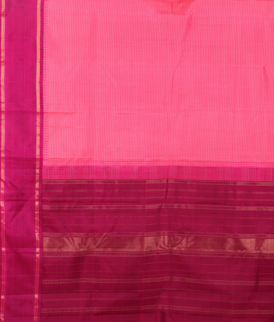 Pink Handwoven Kanjivaram Silk Saree T2558904