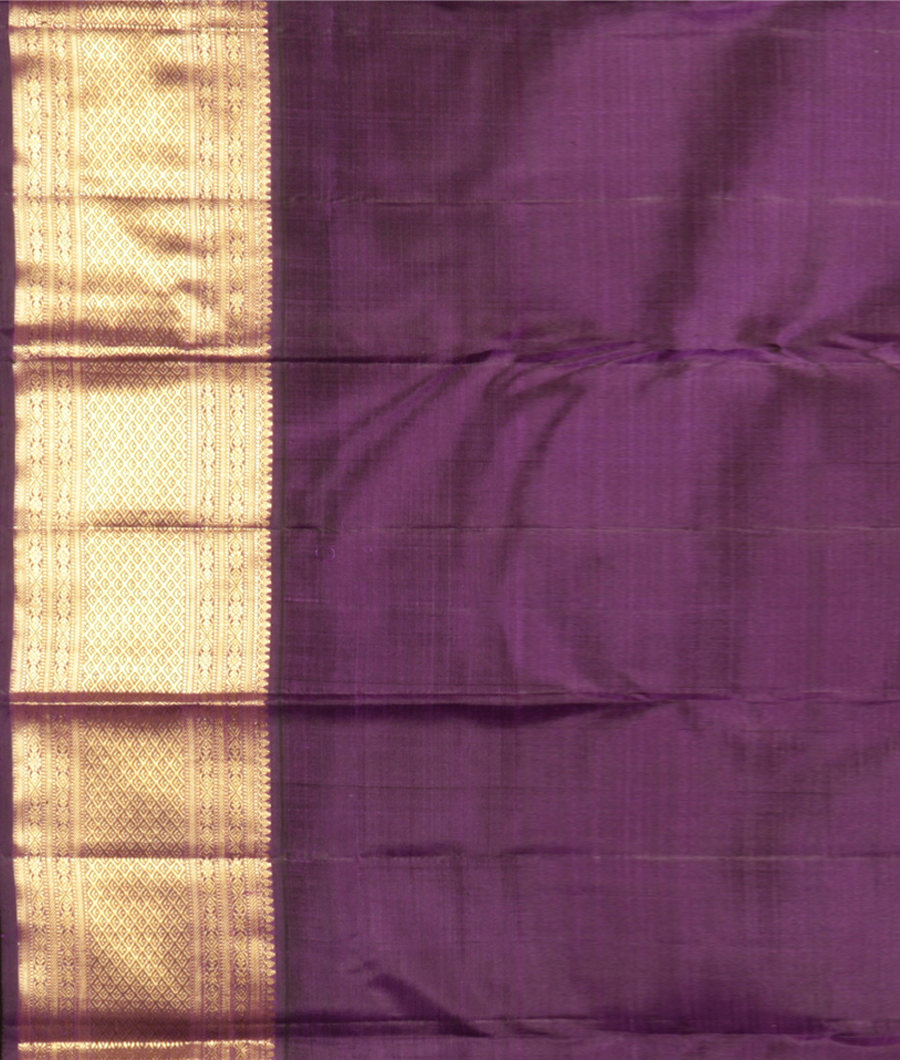 Peach Handwoven Kanjivaram Silk Saree T2859923