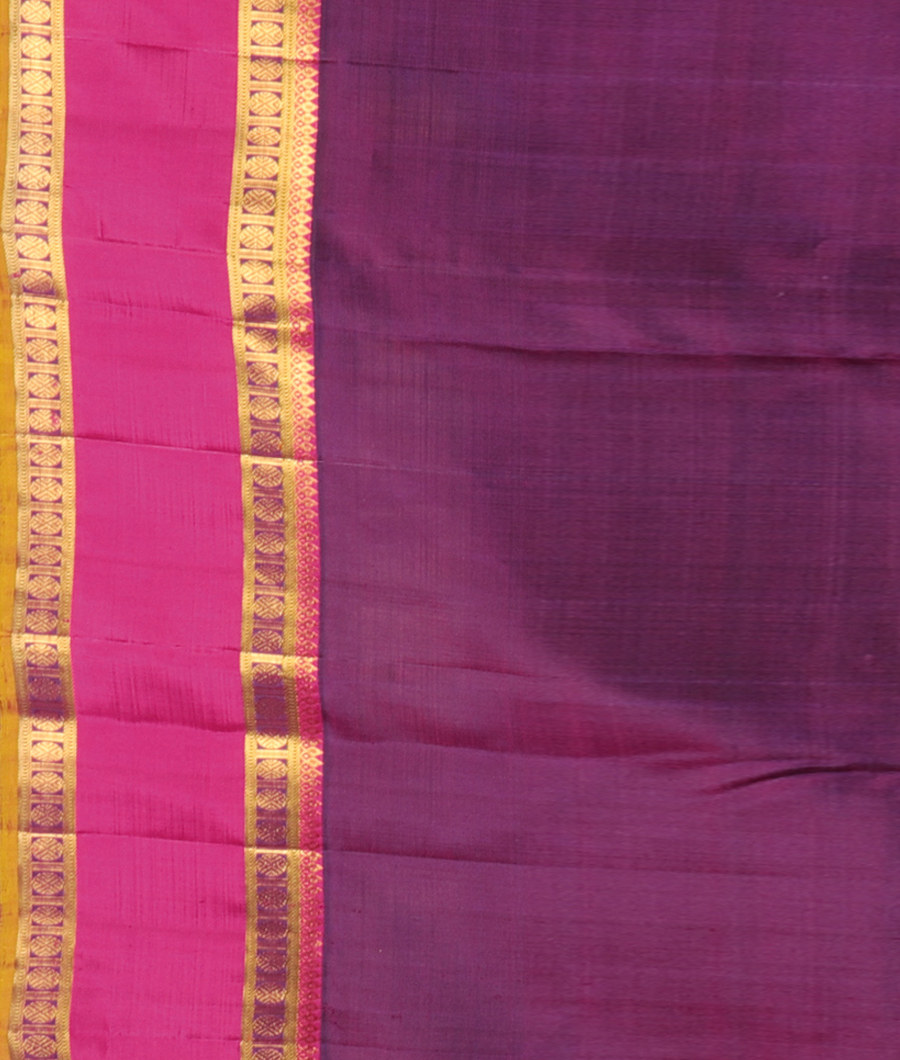Peach Handwoven Kanjivaram Silk Saree T2451283