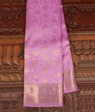 Lavender Handwoven Kanjivaram Silk Saree T2689371