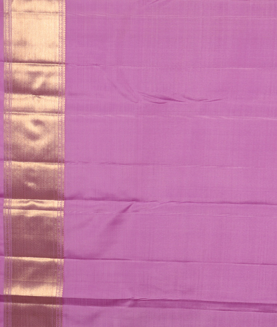 Lavender Handwoven Kanjivaram Silk Saree T2689373